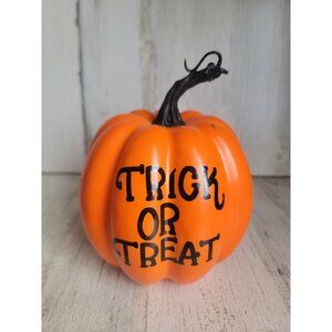 Hallmark trick or treat faux pumpkin home decor